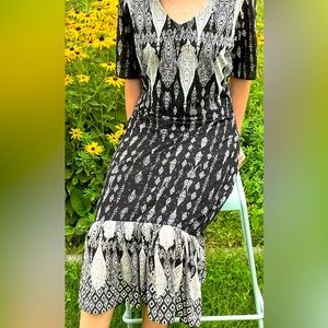 Black and white dress